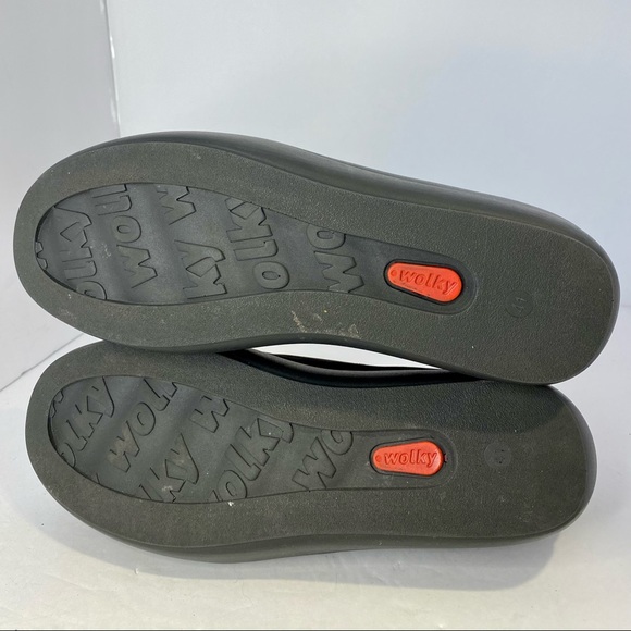 Wolky Silky Lucida black Leather Platform Shoe size 9.5 (41) - Picture 6 of 6